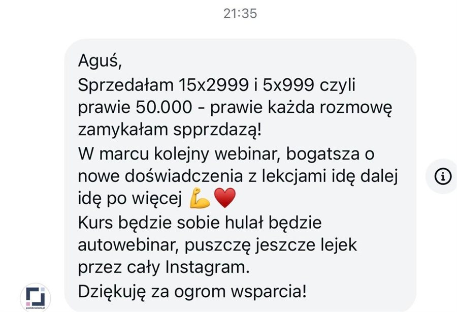 Opinia uczestniczki