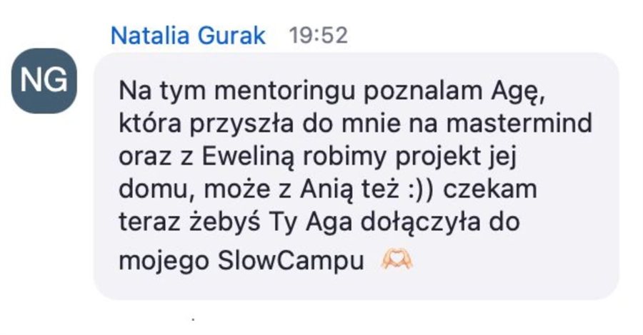 Opinia uczestniczki