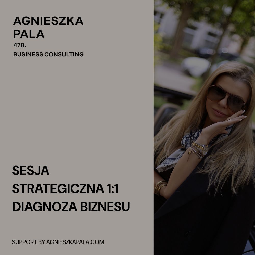 Sesja strategiczna 1:1 z Agnieszką Palą — diagnoza biznesu, okładka produktu